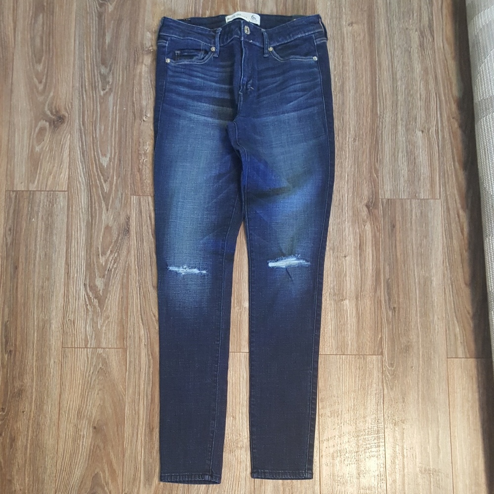 NWT Abercrombie & Fitch Super Skinny Jeans Sz.6R - Picture 2 of 5